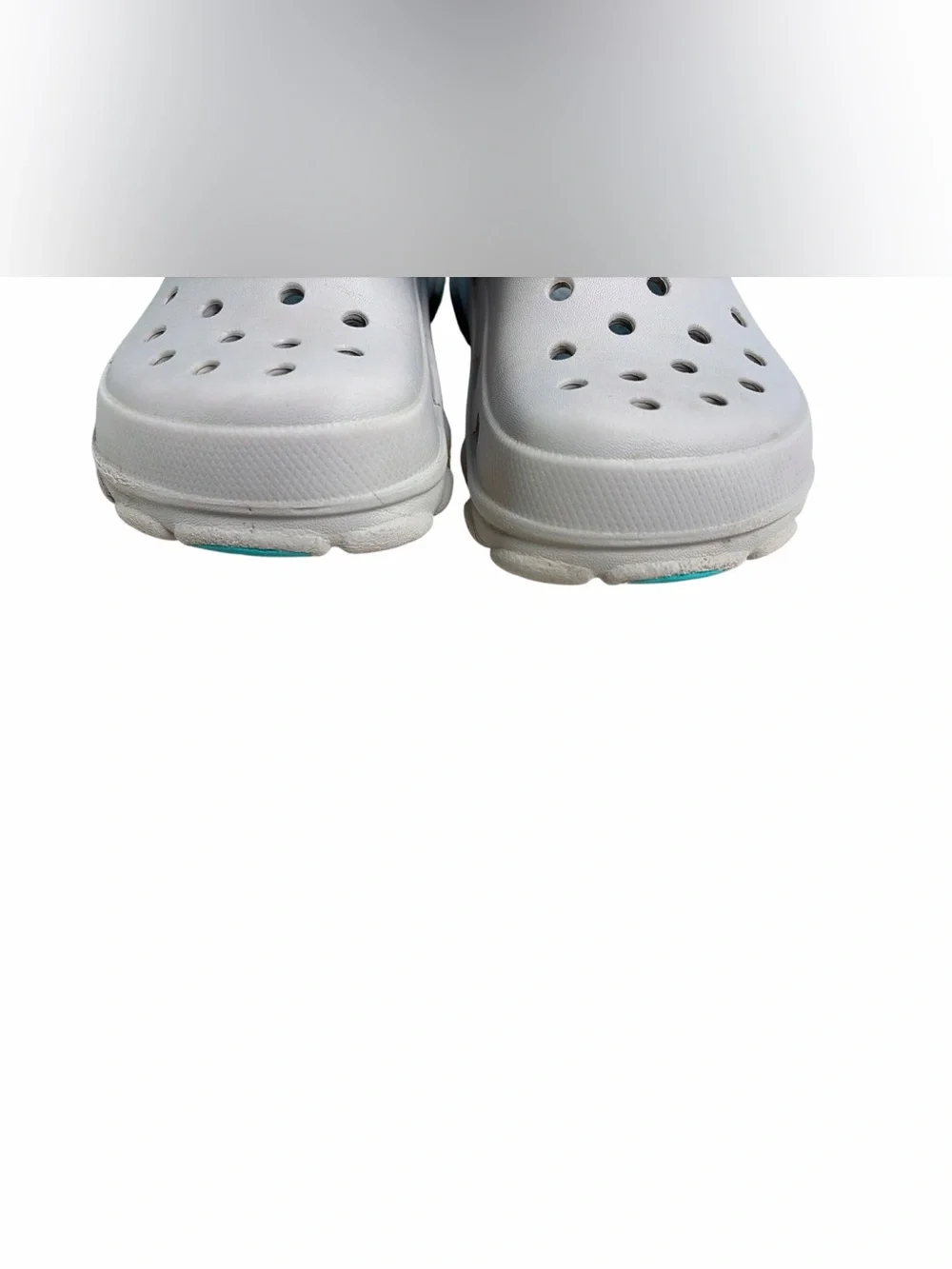 CROCS Classic Kids All Terrain - with Teal Strap and Orange Lining Sz C11